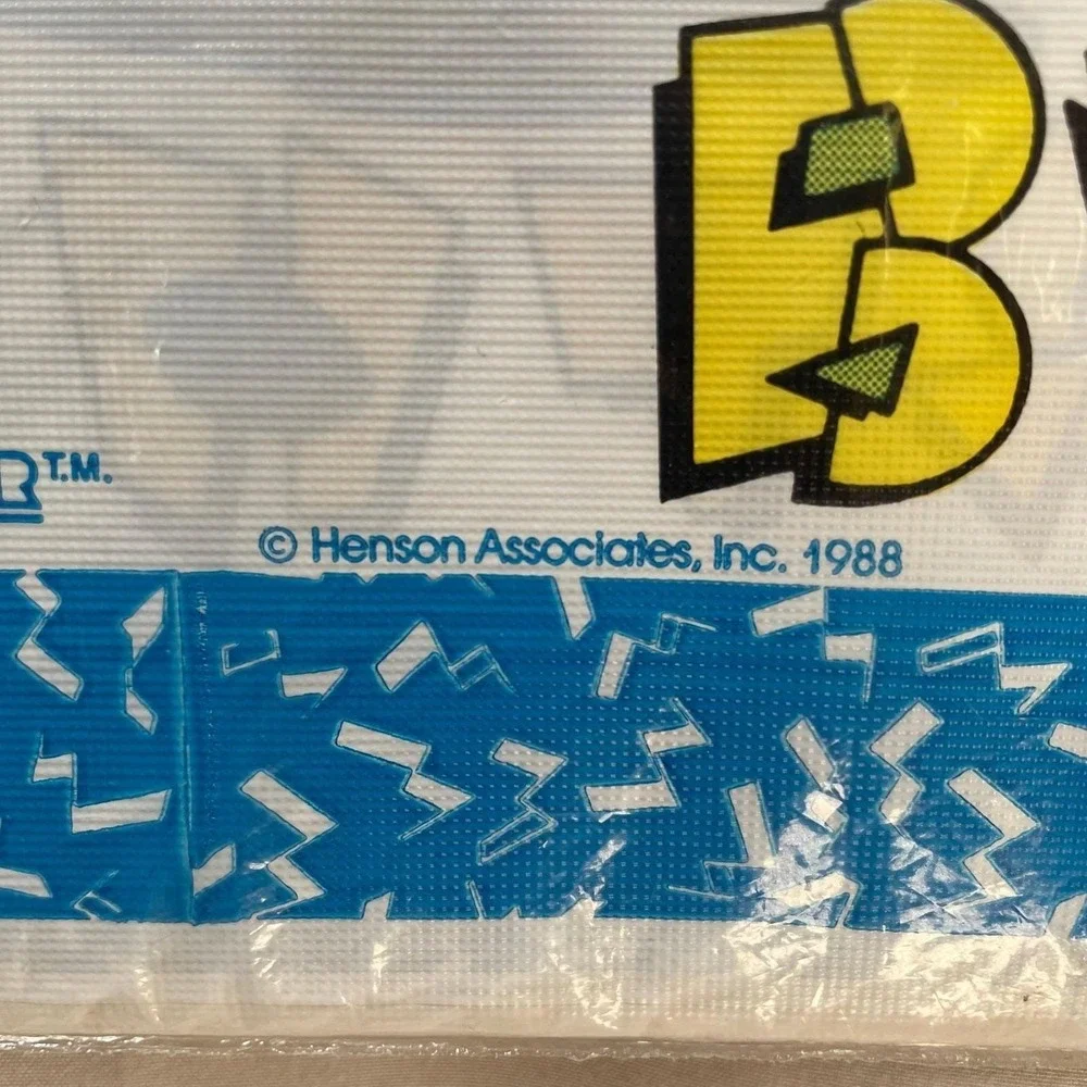 Vintage 1988 Kermit the Frog Sealed Birthday‎ Plastic Tablecloth